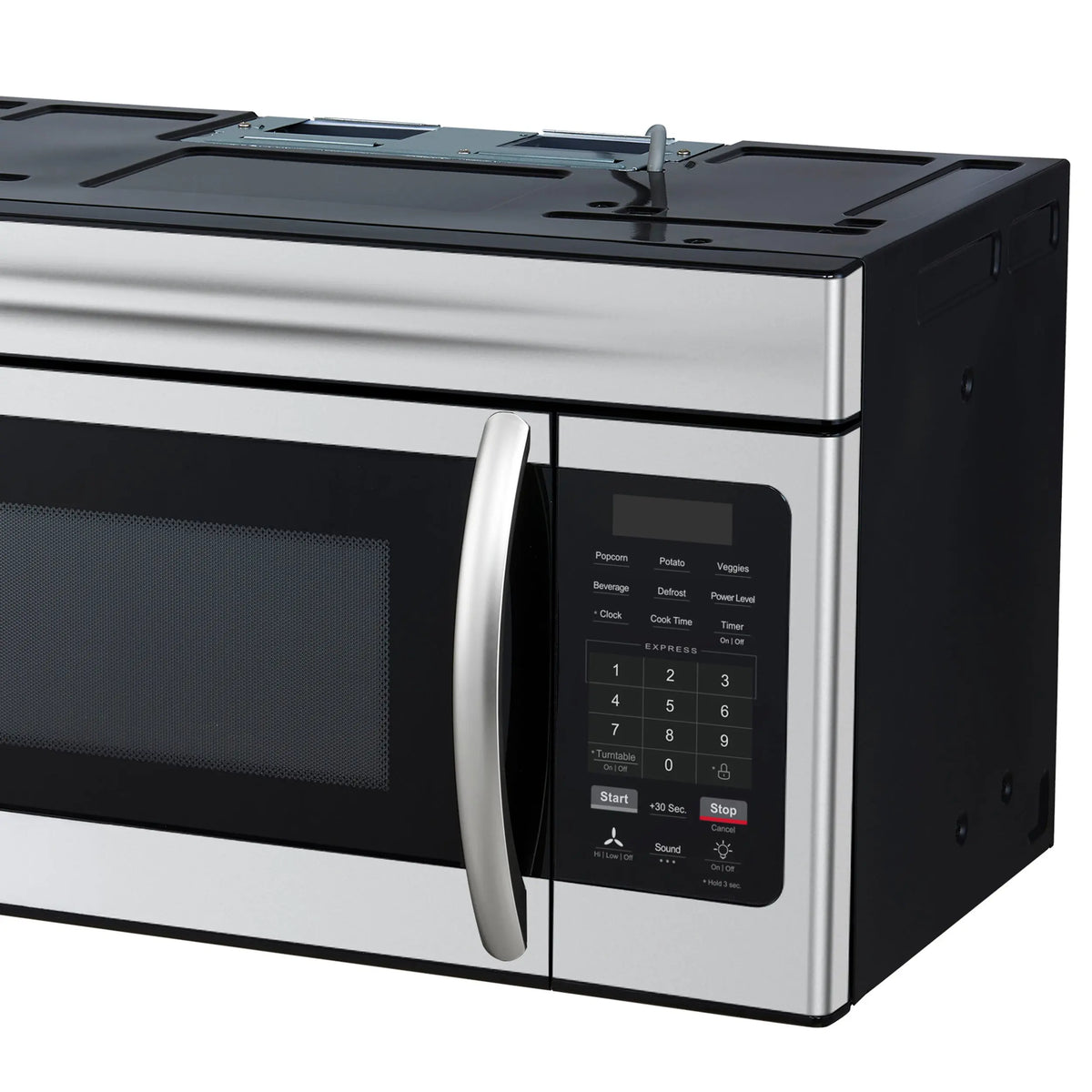 Forno Scalo 30-Inch Over the Range Microwave, Stainless Steel – 1.6 cu.ft, 300 CFM Vent, Touch Control, LED Light FORNO
