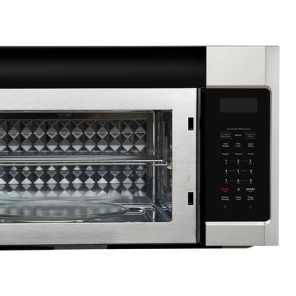 Forno Fornace 30-Inch Over the Range Convection Microwave, Stainless Steel – 1.5 cu.ft, 300 CFM Vent, Touch Control, LED Light FORNO