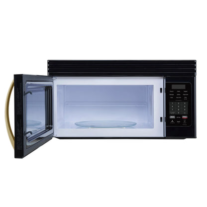 Forno Scalo 30-Inch Over the Range Microwave, Black – 1.6 cu.ft, 300 CFM Vent, Touch Control, LED Light FORNO