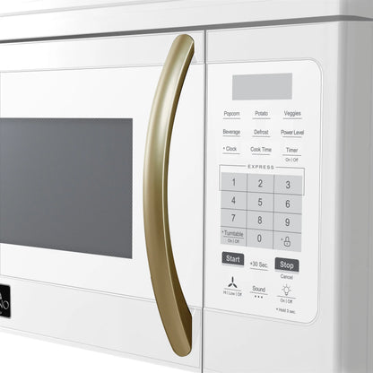 Forno Scalo 30-Inch Over the Range Microwave, White – 1.6 cu.ft, 300 CFM Vent, Touch Control, LED Light FORNO