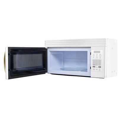 Forno Scalo 30-Inch Over the Range Microwave, White – 1.6 cu.ft, 300 CFM Vent, Touch Control, LED Light FORNO