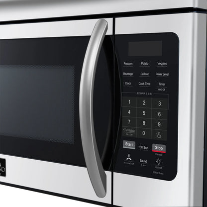 Forno Scalo 30-Inch Over the Range Microwave, Stainless Steel – 1.6 cu.ft, 300 CFM Vent, Touch Control, LED Light FORNO