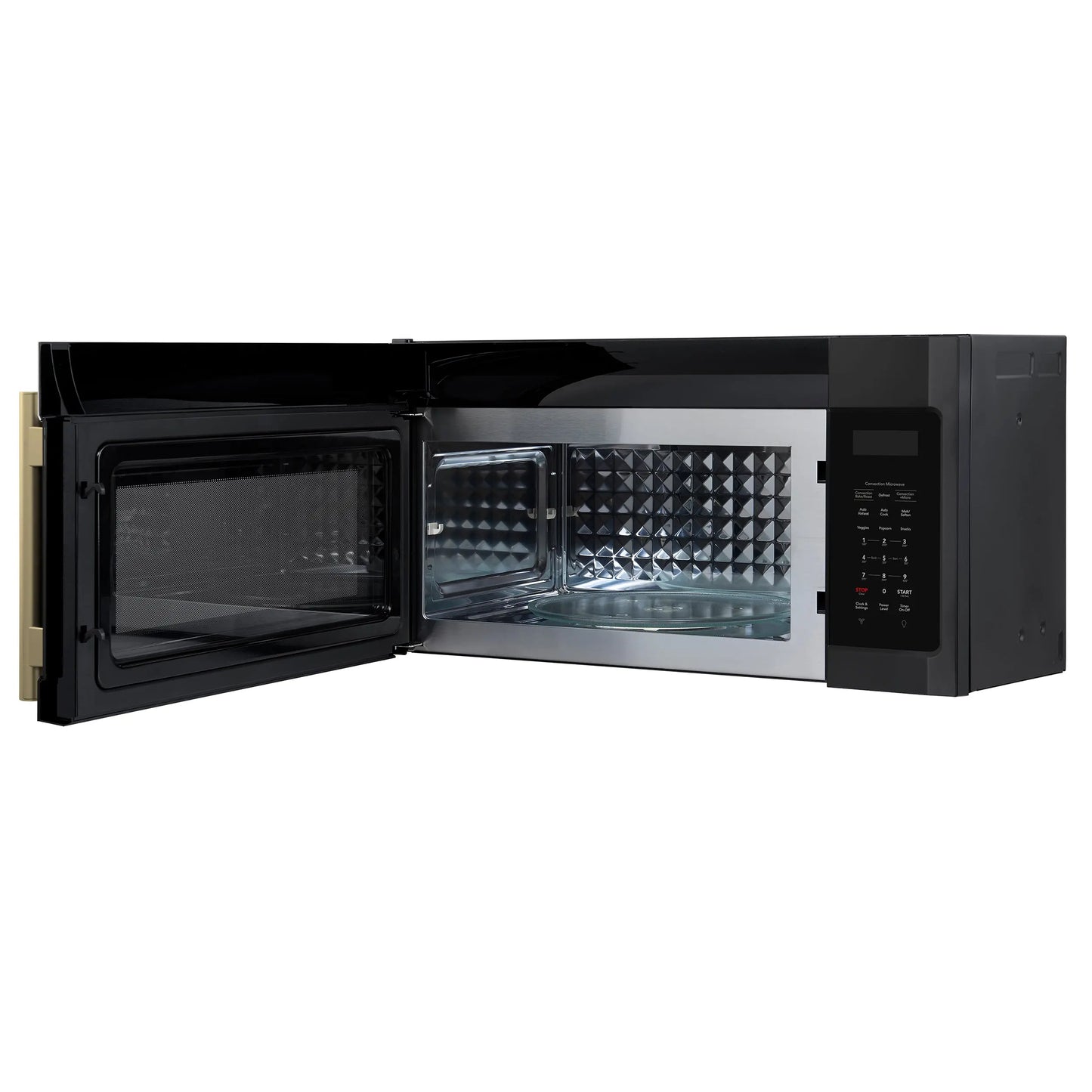 Forno Fornace 30-Inch Over the Range Convection Microwave, Black – 1.5 cu.ft, 300 CFM Vent, Touch Control, LED Light FORNO