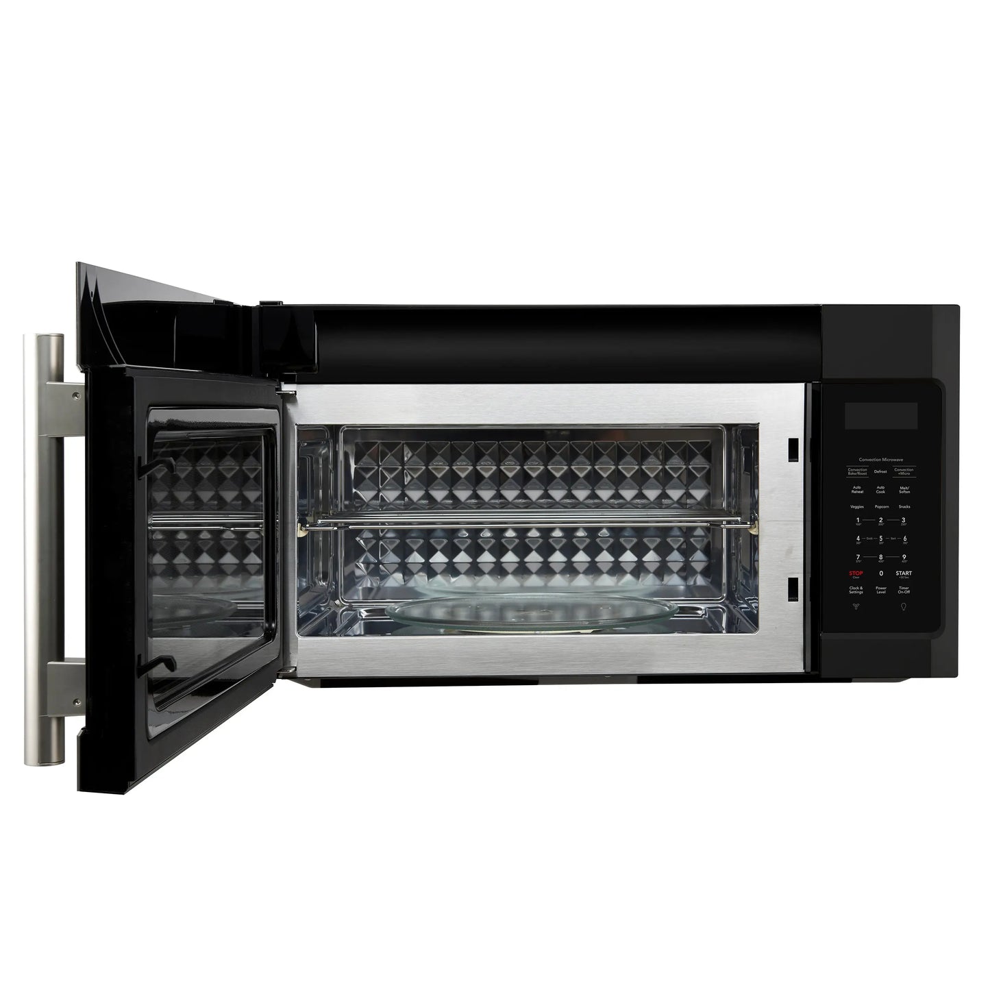 Forno Fornace 30-Inch Over the Range Convection Microwave, Black – 1.5 cu.ft, 300 CFM Vent, Touch Control, LED Light FORNO