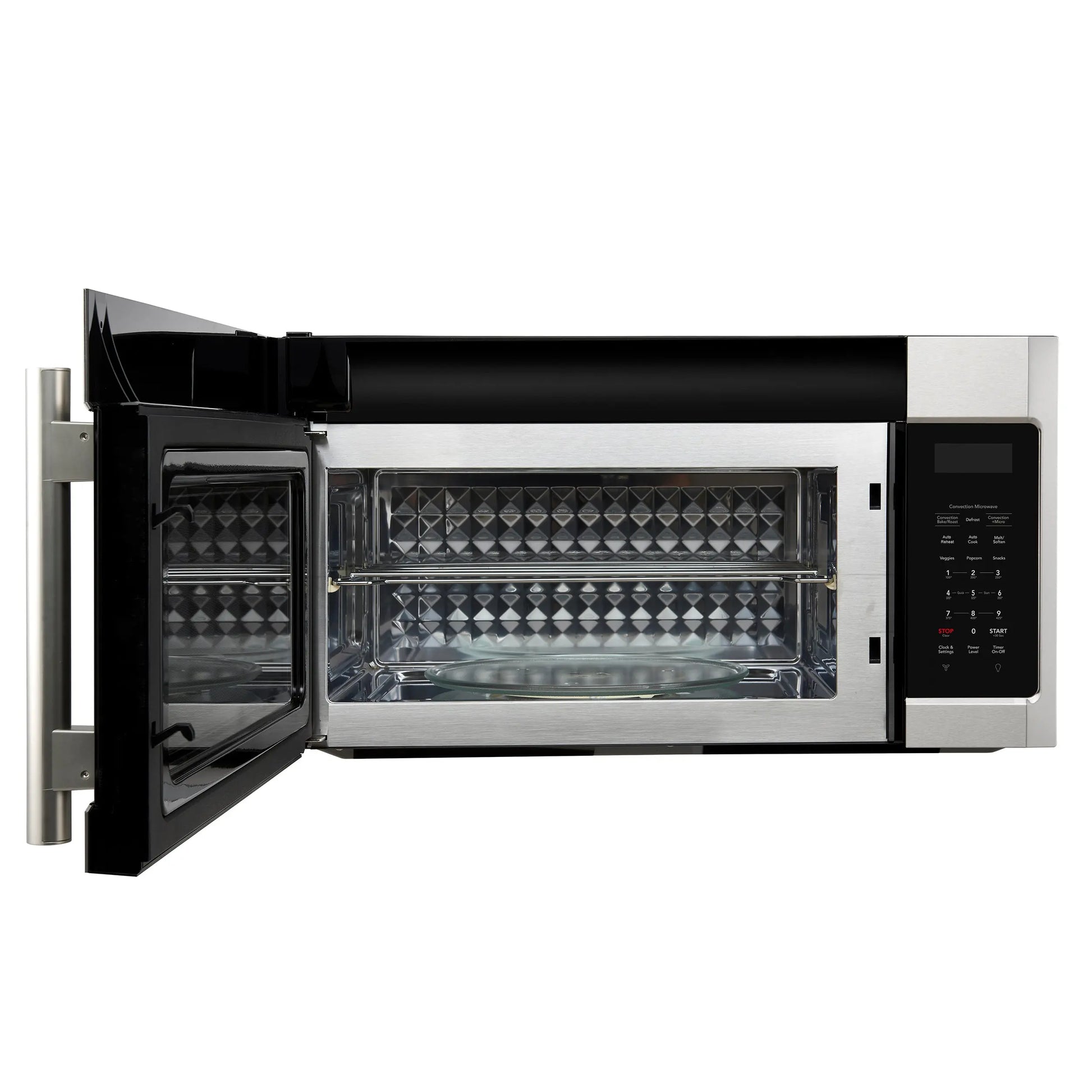 Forno Fornace 30-Inch Over the Range Convection Microwave, Stainless Steel – 1.5 cu.ft, 300 CFM Vent, Touch Control, LED Light FORNO