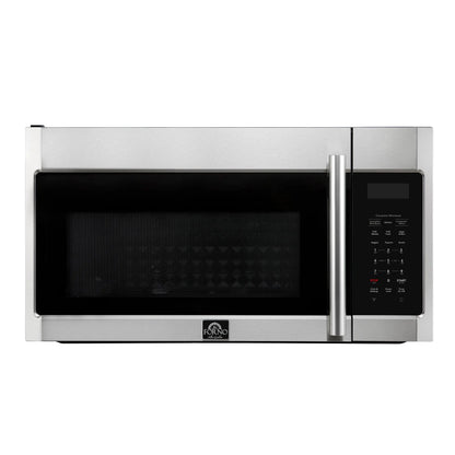 Forno Fornace 30-Inch Over the Range Convection Microwave, Stainless Steel – 1.5 cu.ft, 300 CFM Vent, Touch Control, LED Light FORNO