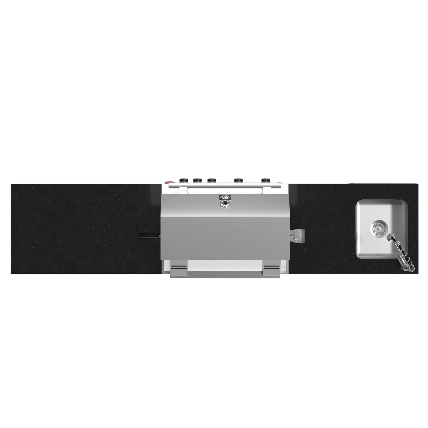 FORNO Bulnes 30-Inch BBQ, 60,000 BTU, 3 Burners with Sear & Rotisserie Infrared Burners, Stainless Steel Outdoor Kitchen FORNO