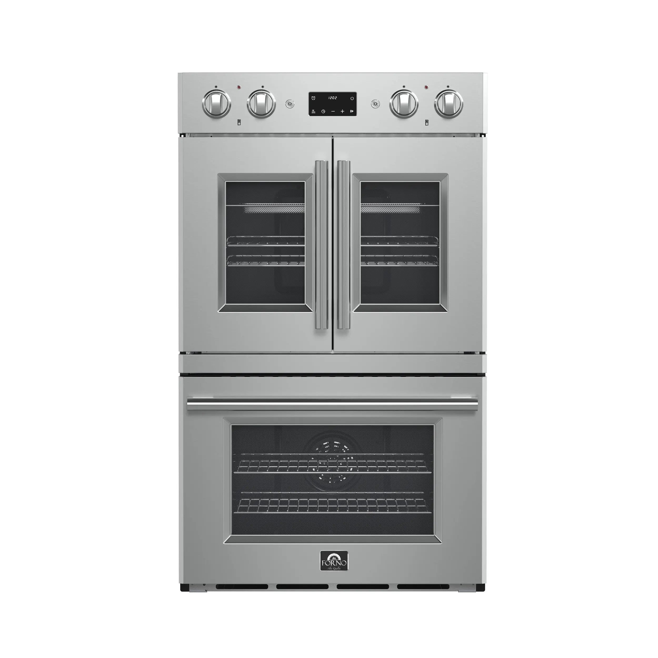 Forno Asti 30-Inch Double Electric Wall Oven with Upper French Doors ...