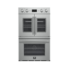Forno Asti 30-Inch Double Electric Wall Oven with Upper French Doors in Stainless Steel, 7.36 cu. ft. FORNO
