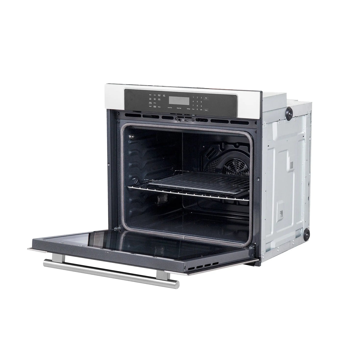 Forno Villarosa 30-Inch Electric Wall Oven, Stainless Steel, 5.0 cu.ft Capacity, Air Fry, Steam Cleaning, Glass Touch Controls FORNO