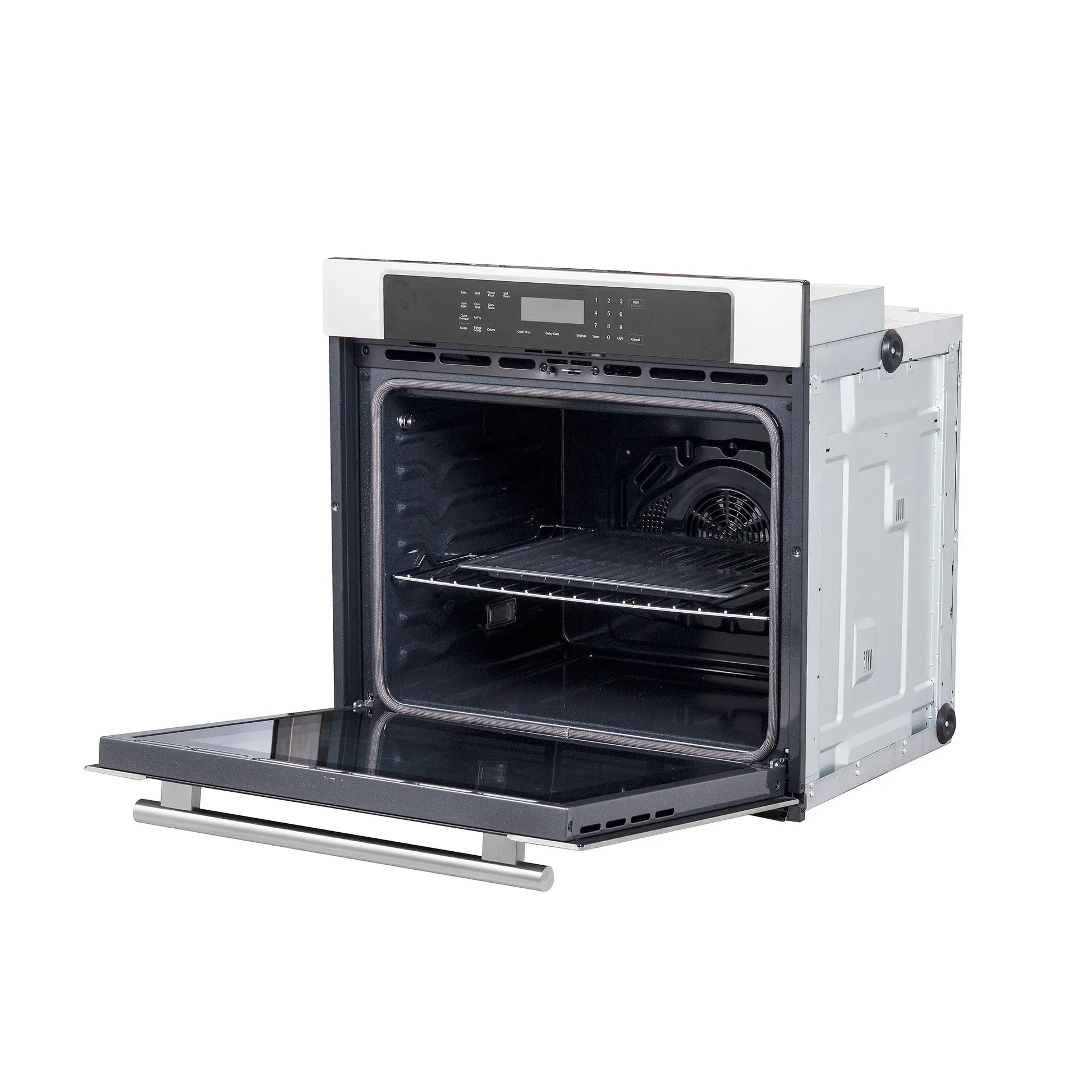 Forno Villarosa 30-Inch Electric Wall Oven, Stainless Steel, 5.0 cu.ft Capacity, Air Fry, Steam Cleaning, Glass Touch Controls FORNO