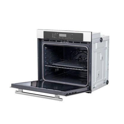 Forno Villarosa 30-Inch Electric Wall Oven, Stainless Steel, 5.0 cu.ft Capacity, Air Fry, Steam Cleaning, Glass Touch Controls FORNO