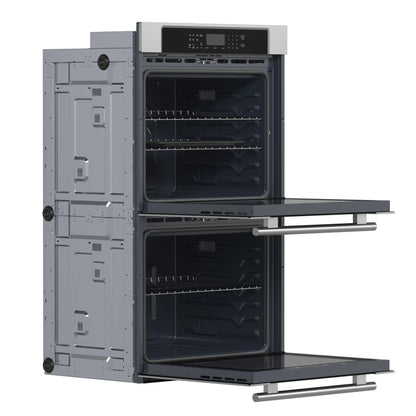 Forno Villarosa 30-Inch Built-In Double Wall Oven, Stainless Steel, Convection Cooking, Touch Control Panel, Self-Cleaning Function FORNO