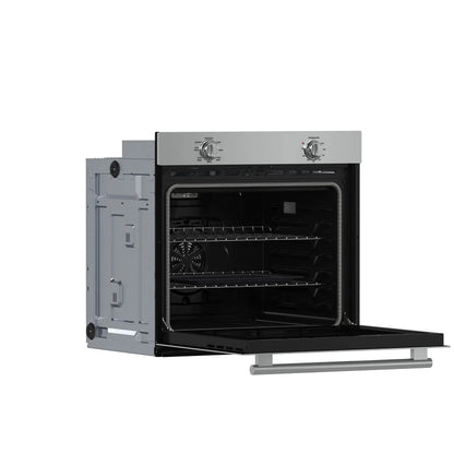Forno Vomero 30-Inch Wall Oven, Stainless Steel, 5 cu.ft Capacity, 3550 Watts Convection, Mechanical Controls, Self-Cleaning Function FORNO