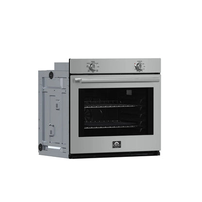 Forno Vomero 30-Inch Wall Oven, Stainless Steel, 5 cu.ft Capacity, 3550 Watts Convection, Mechanical Controls, Self-Cleaning Function FORNO