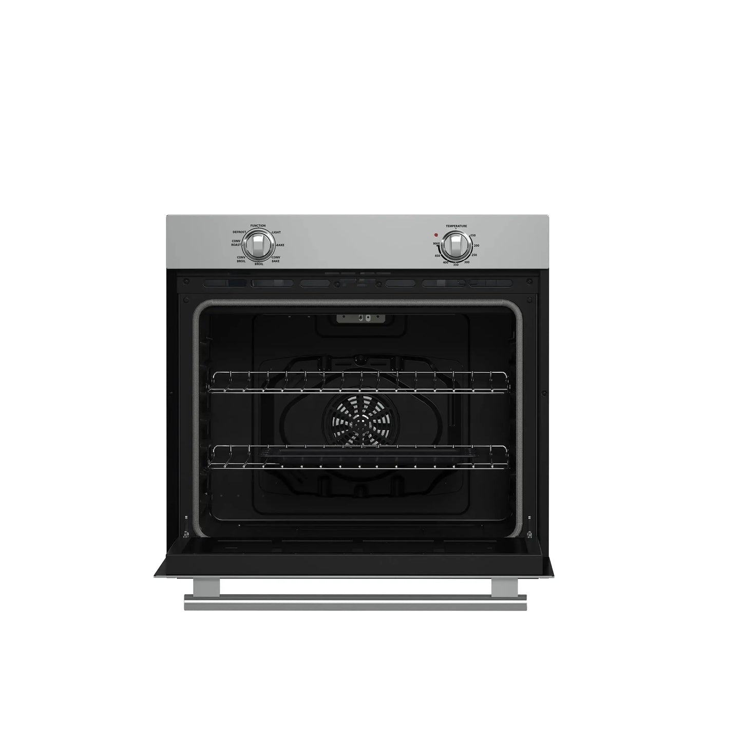 Forno Vomero 30-Inch Wall Oven, Stainless Steel, 5 cu.ft Capacity, 3550 Watts Convection, Mechanical Controls, Self-Cleaning Function FORNO