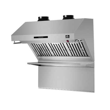 Forno Savona 36-Inch Wall Mount Range Hood, Baffle Filters, Backsplash Included FORNO