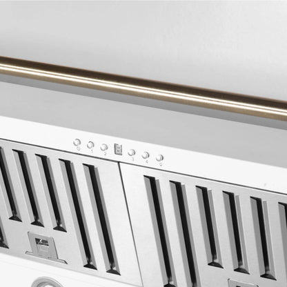 Forno Aria 60 Inch Wall-Mounted Range Hood in White FORNO