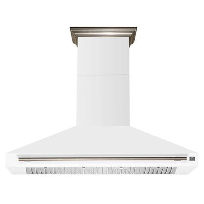 Forno Aria 60 Inch Wall-Mounted Range Hood in White FORNO