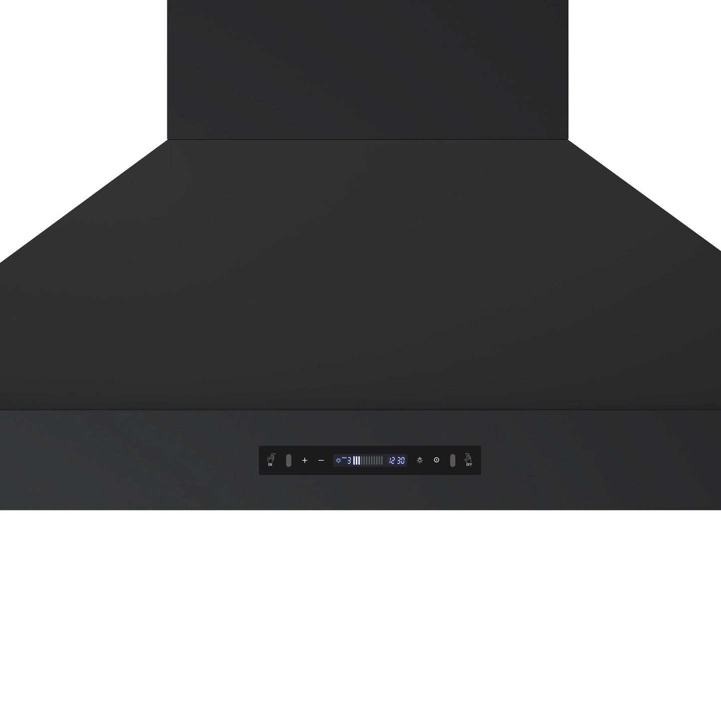 Forno Venezia 48 Inch Wall-Mounted Range Hood in Black with Antique Brass Accessories, Touch Controls and Baffle Filters FORNO