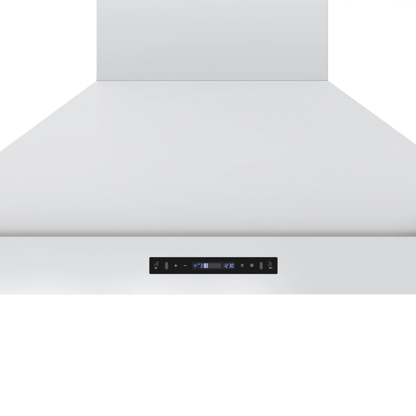 Forno Venezia 48 Inch Wall-Mounted Range Hood in White with Antique Brass Accessories, Touch Controls and Baffle Filters FORNO