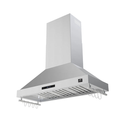 Forno Venezia 48 Inch Wall-Mounted Range Hood with Touch Controls and Baffle Filters FORNO