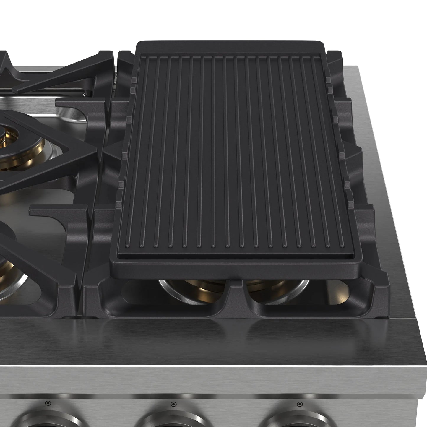 Forno Spezia Alta Qualita 36-Inch Pro-Style Gas Rangetop, Stainless Steel, 6 Sealed Burners, Continuous Cast Iron Grates, High Heat Output FORNO