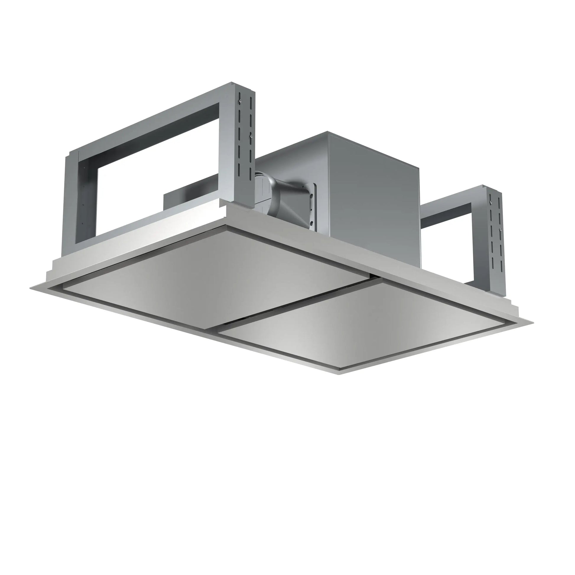 FORNO Arezzo 44-Inch Recessed Ceiling Range Hood, Dual Motors, 1200 CFM, Hybrid Filters, Remote Control FORNO