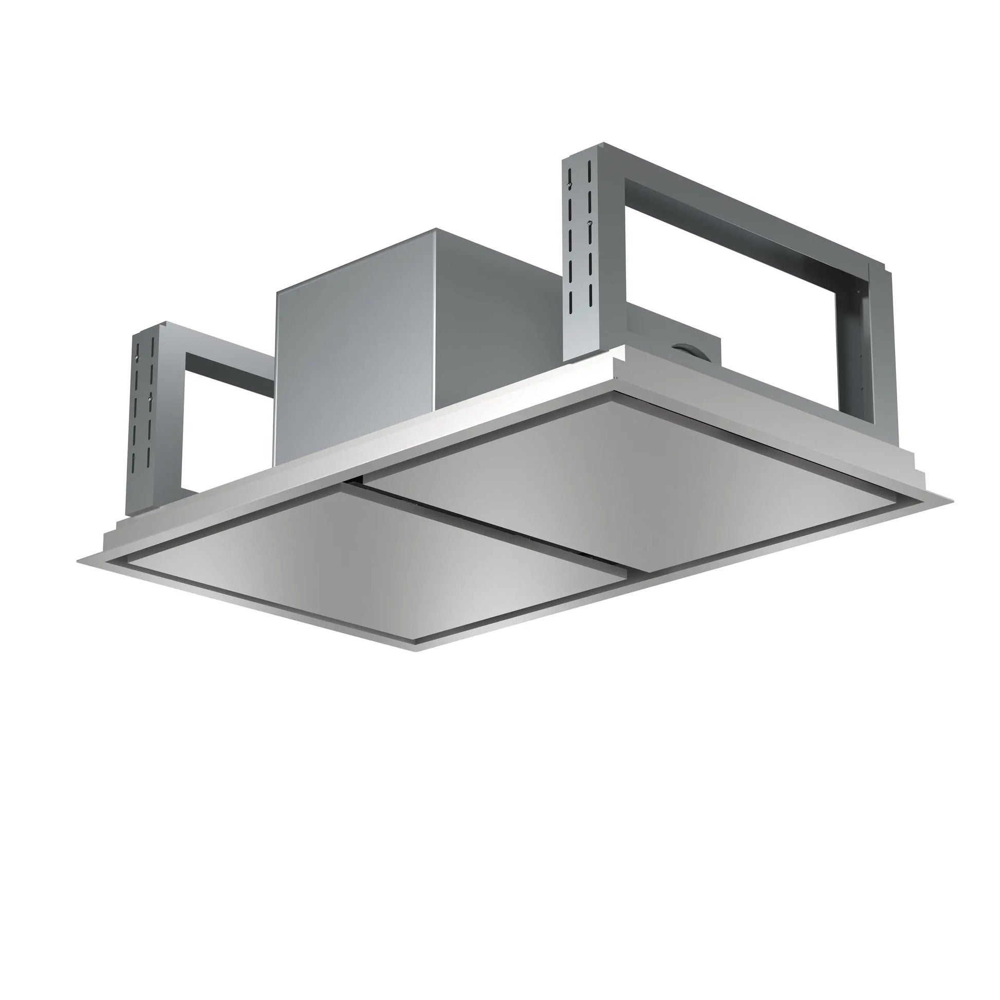 FORNO Arezzo 44-Inch Recessed Ceiling Range Hood, Dual Motors, 1200 CFM, Hybrid Filters, Remote Control FORNO