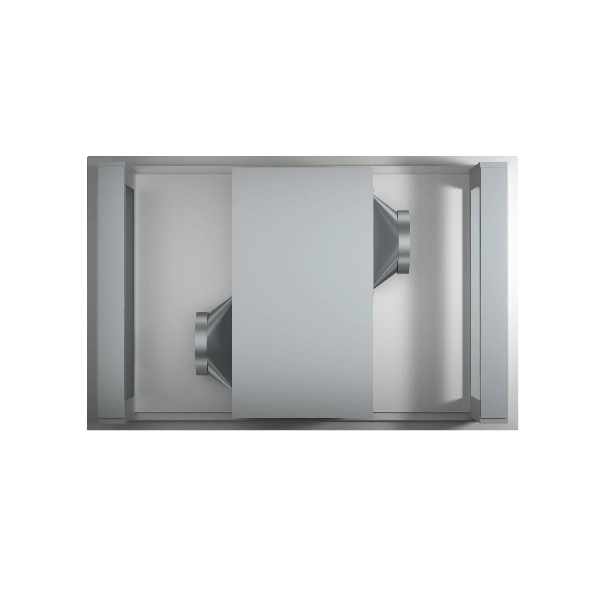 FORNO Arezzo 44-Inch Recessed Ceiling Range Hood, Dual Motors, 1200 CFM, Hybrid Filters, Remote Control FORNO