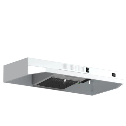 Forno Cappa 30-Inch Under Cabinet Range Hood, White, 200 CFM, Convertible, LED Lighting FORNO