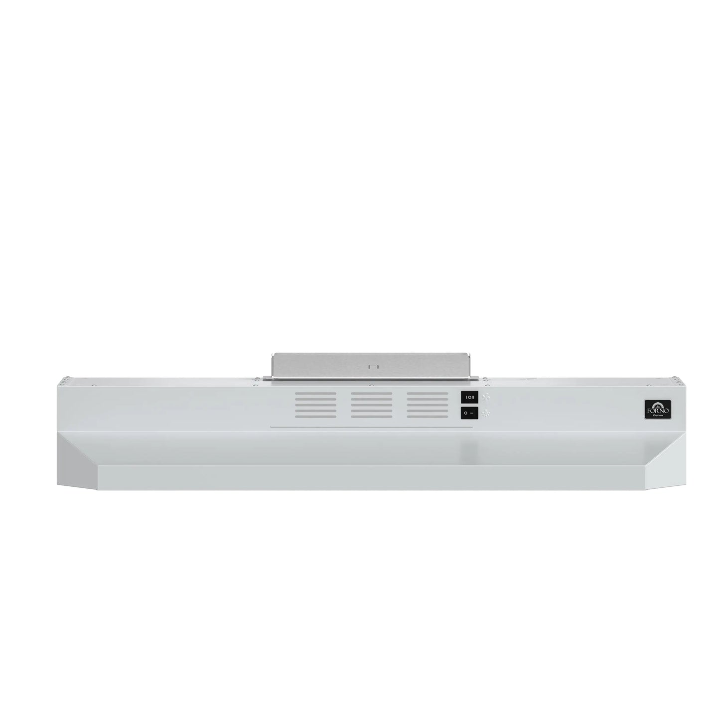 Forno Cappa 30-Inch Under Cabinet Range Hood, White, 200 CFM, Convertible, LED Lighting FORNO