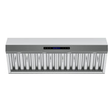 Forno Palazzo 48-Inch Wall Mounted Range Hood, Stainless Steel, Heavy Duty Baffle Filters, Remote Control FORNO
