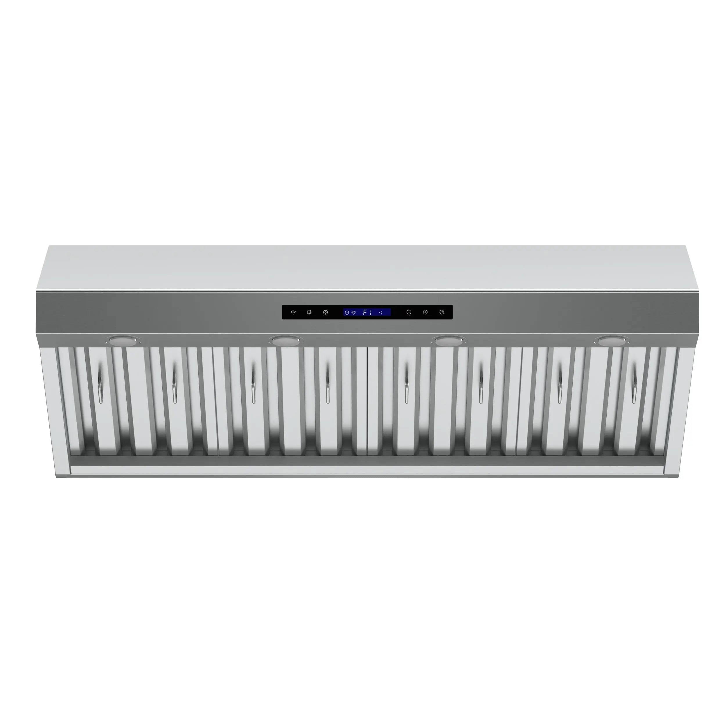 Forno Palazzo 48-Inch Wall Mounted Range Hood, Stainless Steel, Heavy Duty Baffle Filters, Remote Control FORNO