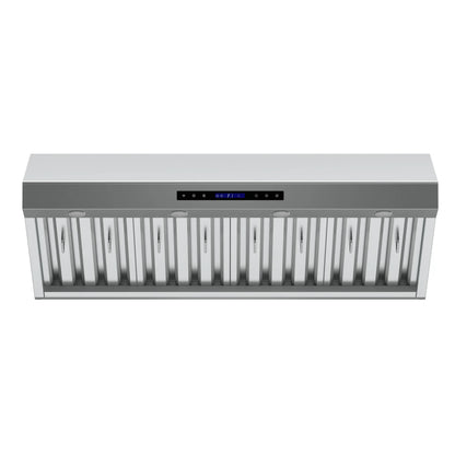Forno Palazzo 48-Inch Wall Mounted Range Hood, Stainless Steel, Heavy Duty Baffle Filters, Remote Control FORNO