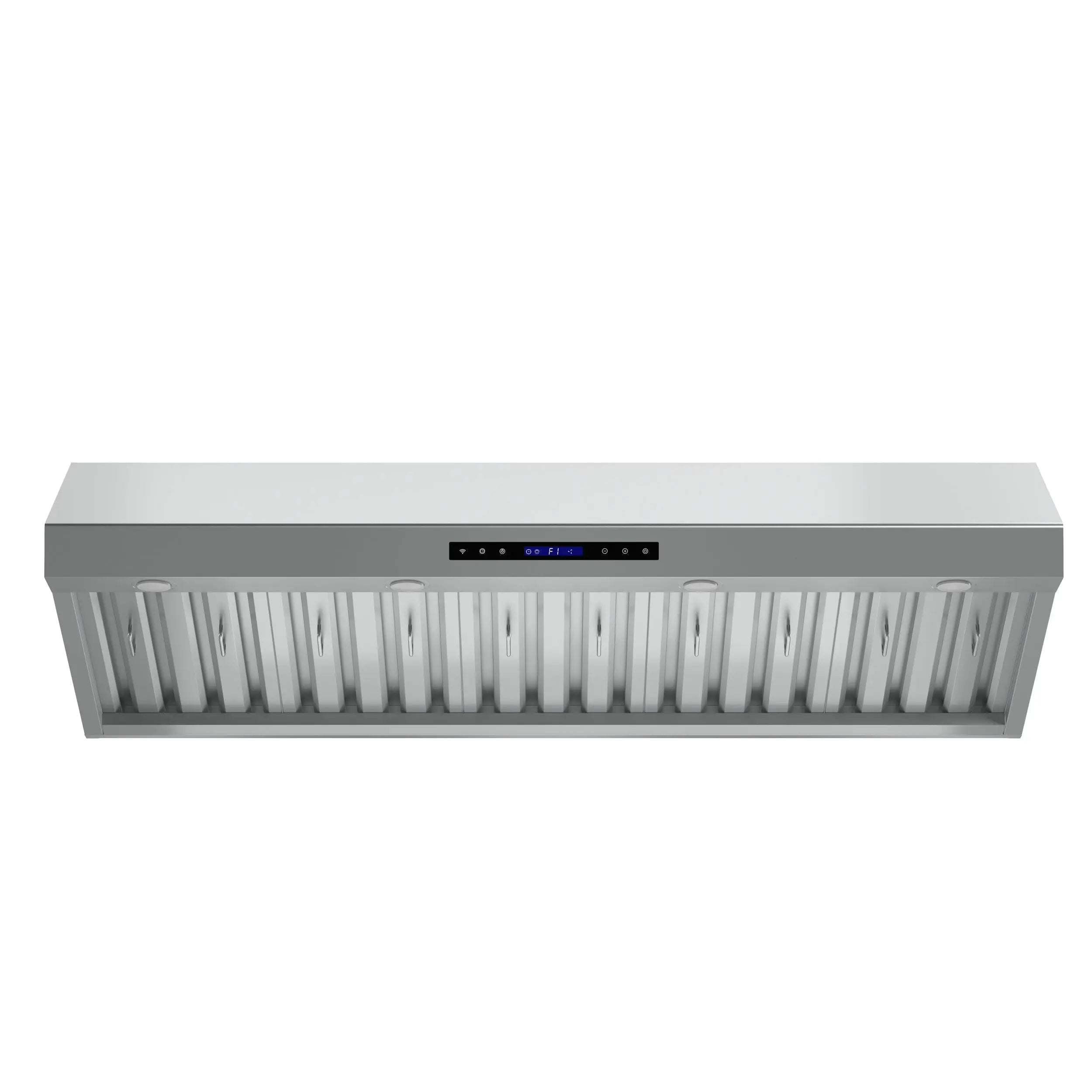 Forno Palazzo 60-Inch Wall Mounted Range Hood, Stainless Steel, Heavy Duty Baffle Filters, Remote Control FORNO
