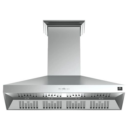 Forno Orvieto 60-Inch Wall Mount Range Hood, LED Lighting, Heavy Duty, Stainless Steel FORNO