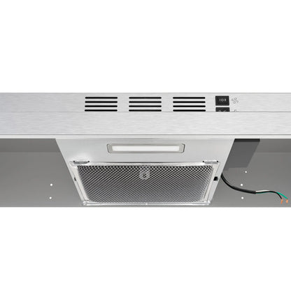 Forno Cappa 30-Inch Under Cabinet Range Hood, Stainless Steel, 200 CFM, Convertible, LED Lighting FORNO