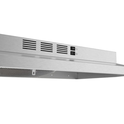 Forno Cappa 30-Inch Under Cabinet Range Hood, Stainless Steel, 200 CFM, Convertible, LED Lighting FORNO