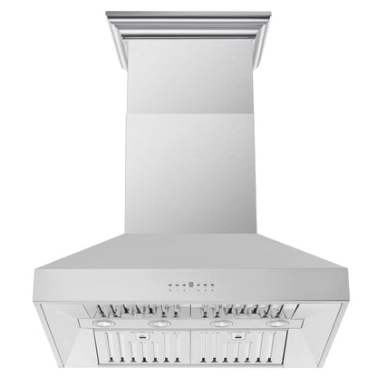 Forno Orvieto 36-Inch Wall Mount Range Hood, LED Lighting, Heavy Duty, Stainless Steel FORNO