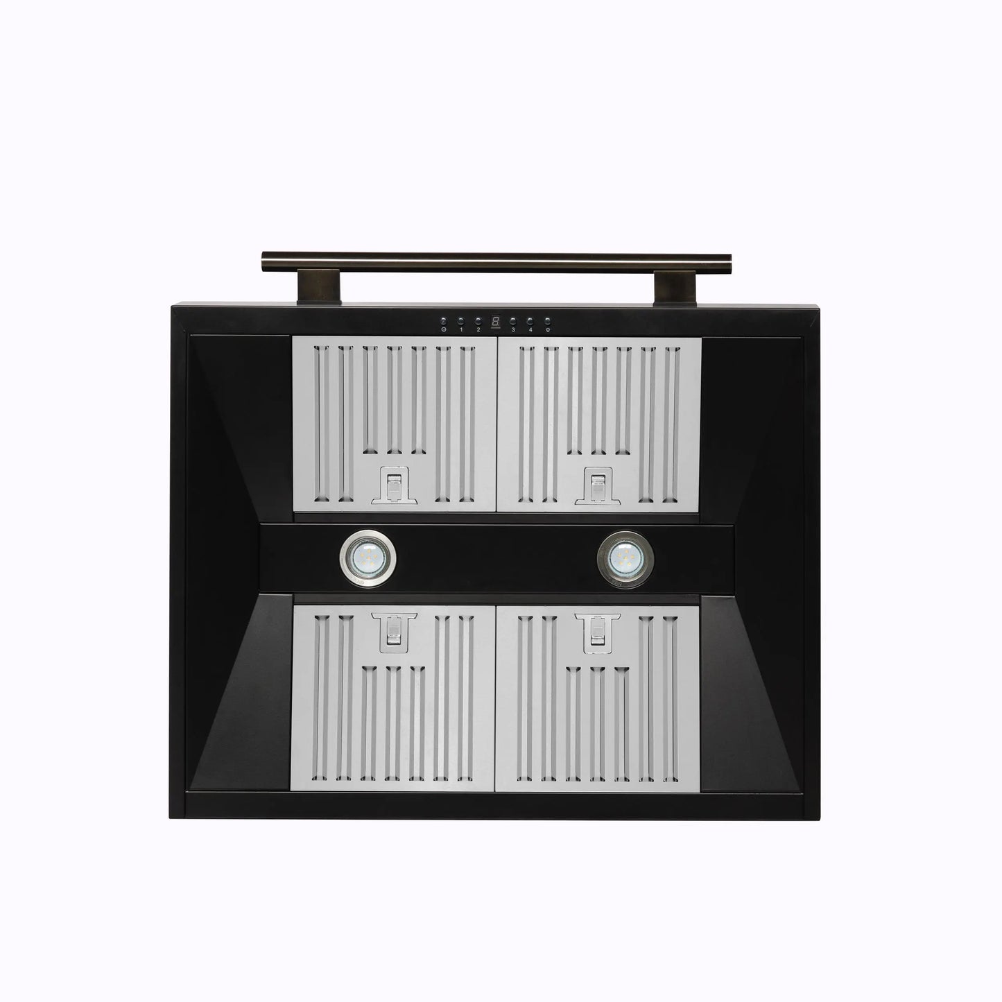 Forno Aria 30 Inch Wall-Mounted Range Hood in Black FORNO