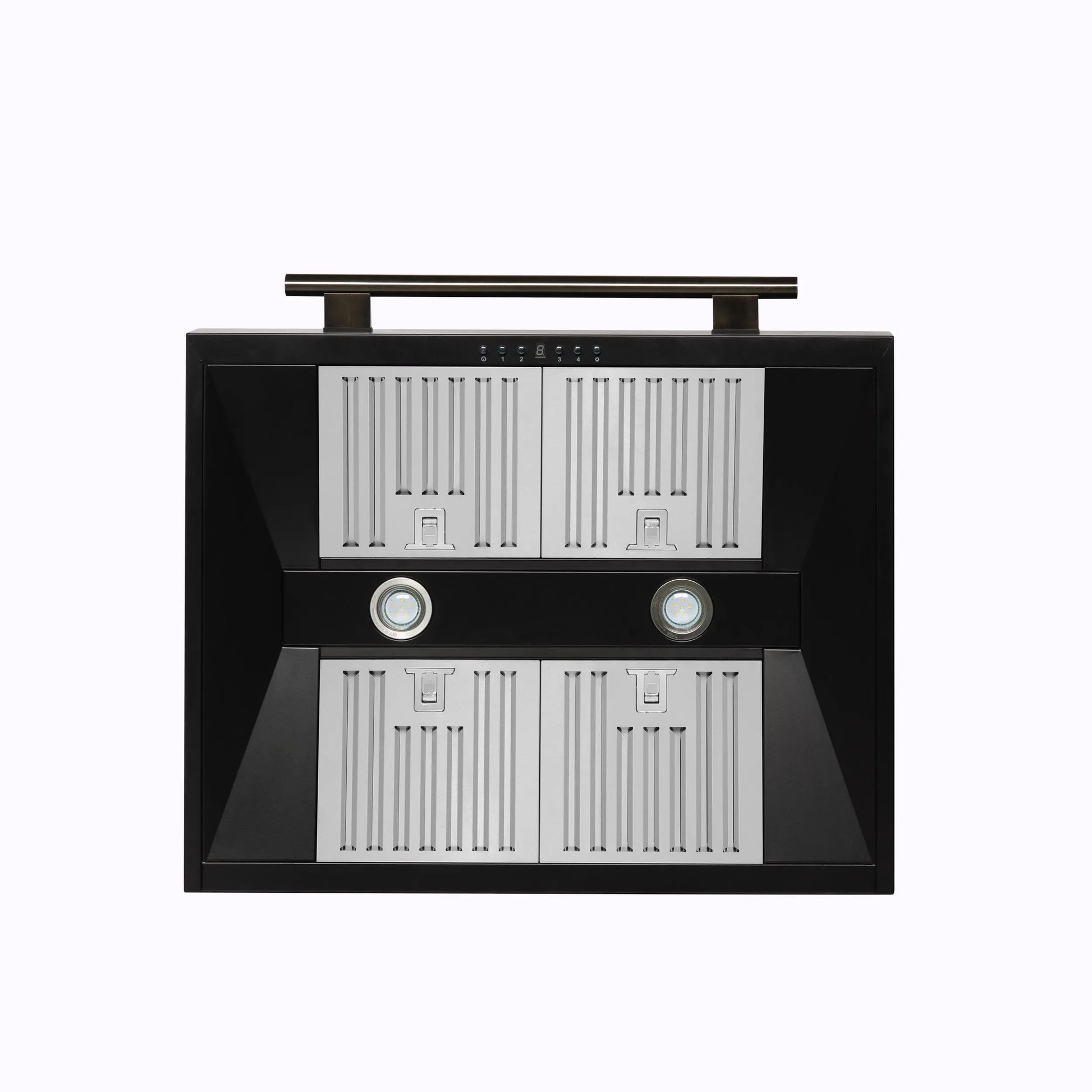 Forno Aria 30 Inch Wall-Mounted Range Hood in Black FORNO