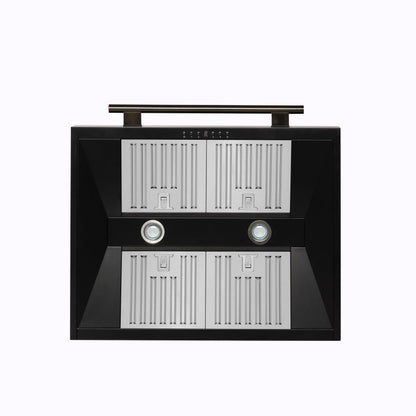 Forno Aria 30 Inch Wall-Mounted Range Hood in Black FORNO