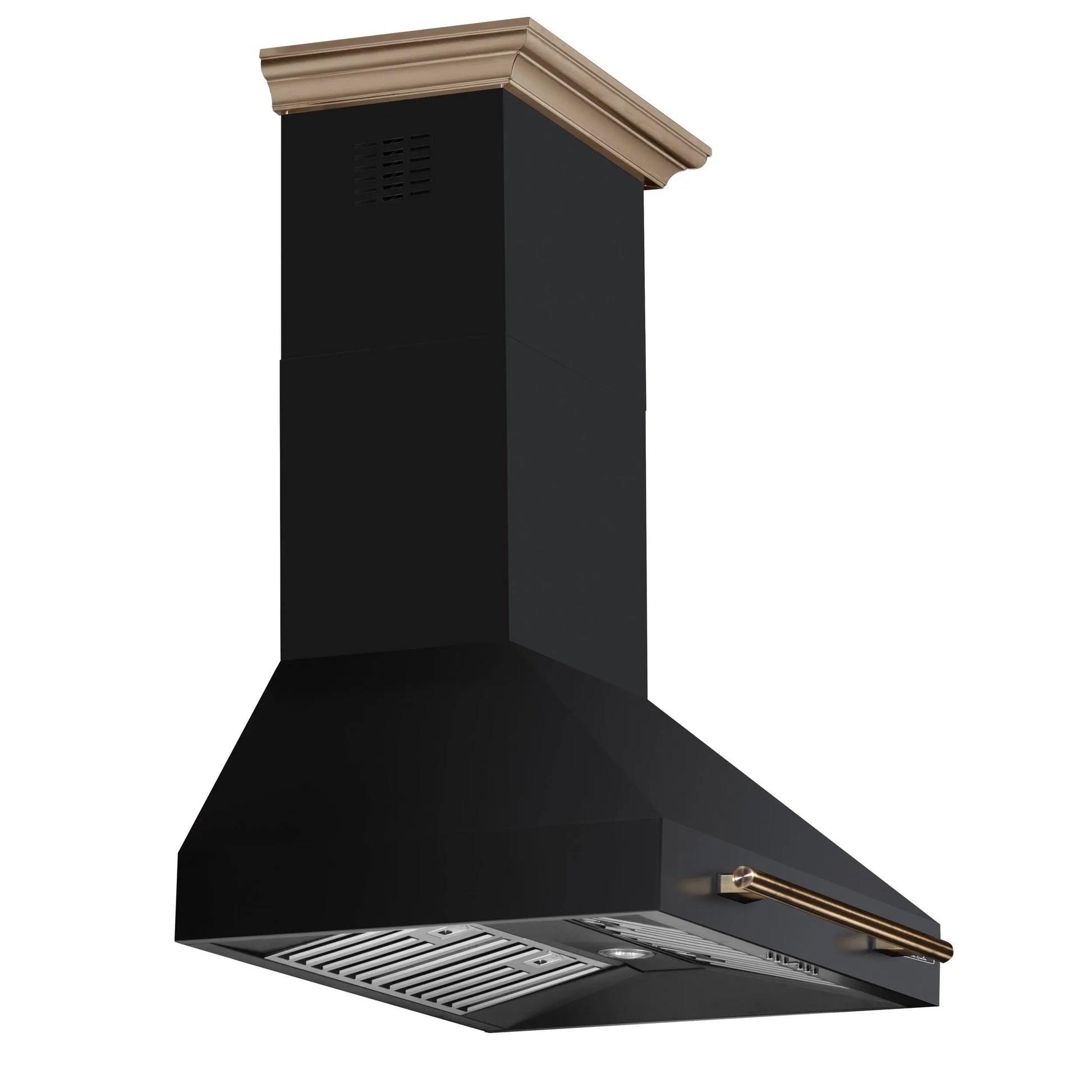 Forno Aria 30 Inch Wall-Mounted Range Hood in Black FORNO