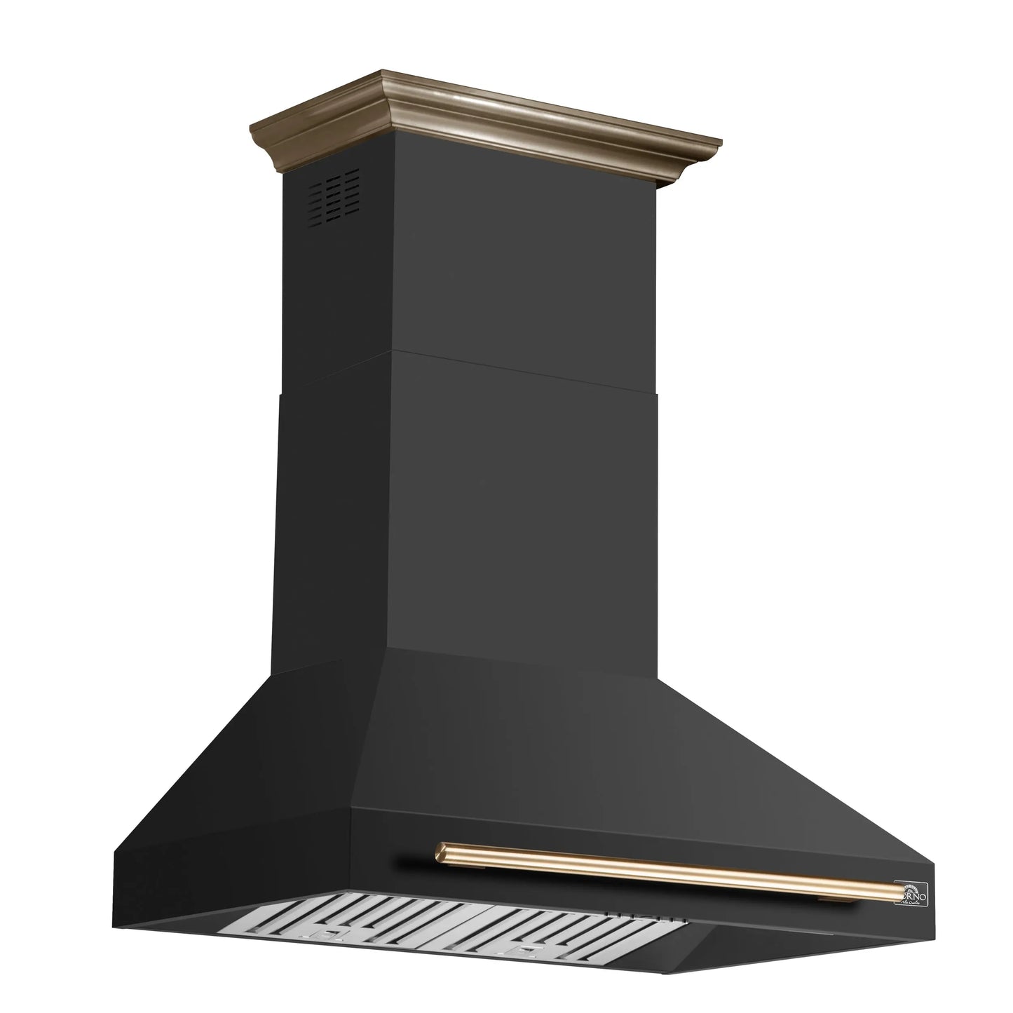 Forno Aria 36 Inch Wall-Mounted Range Hood in Black FORNO