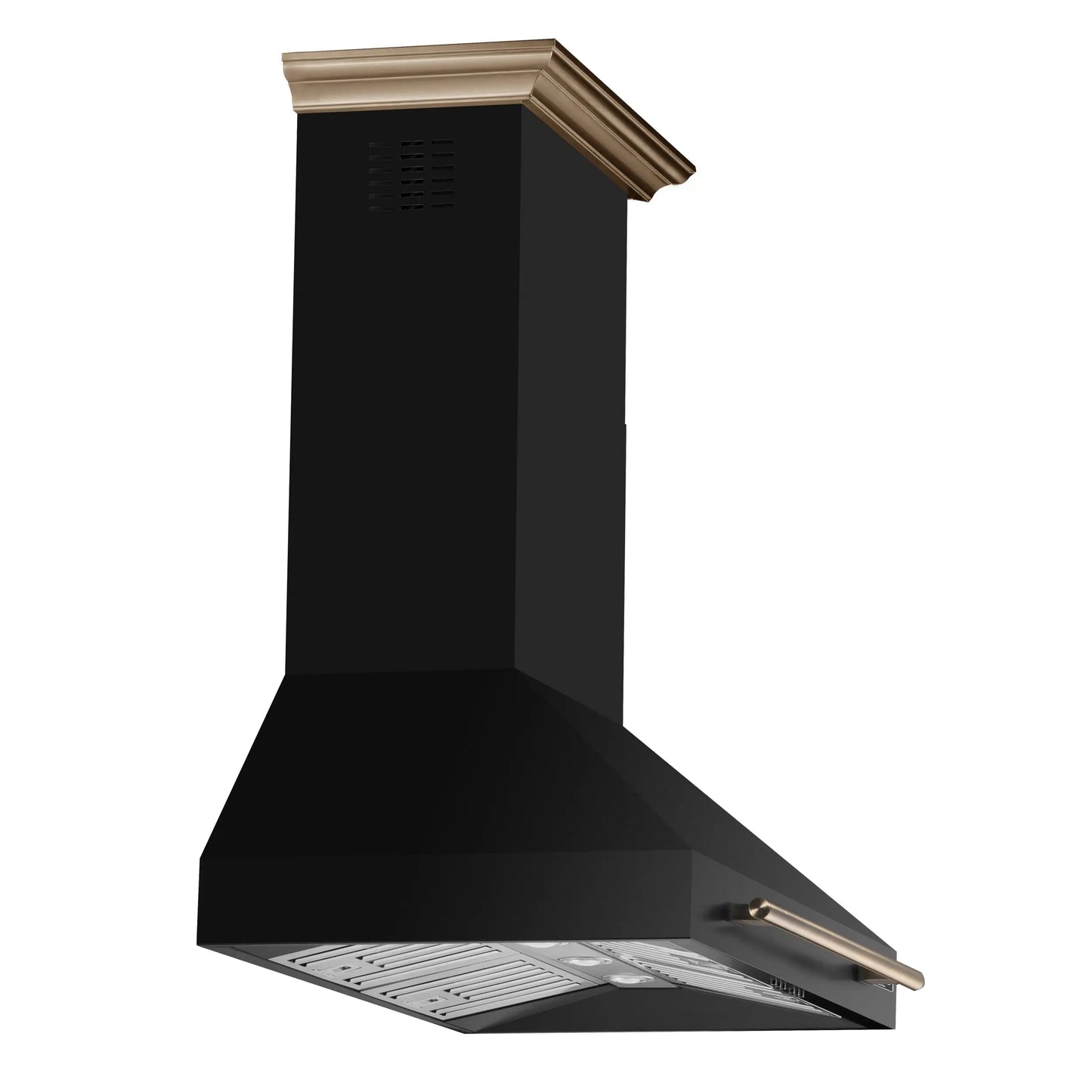 Forno Aria 36 Inch Wall-Mounted Range Hood in Black FORNO
