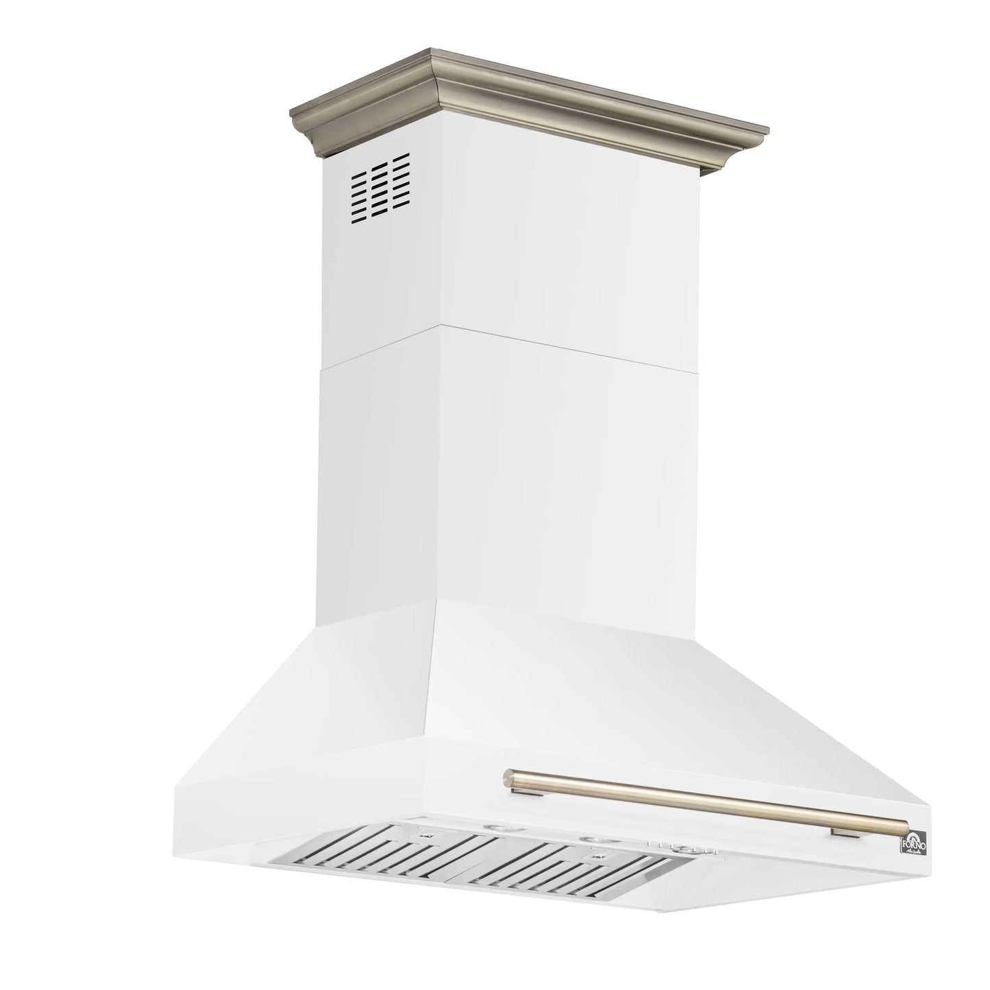 Forno Aria 36 Inch Wall-Mounted Range Hood in White FORNO