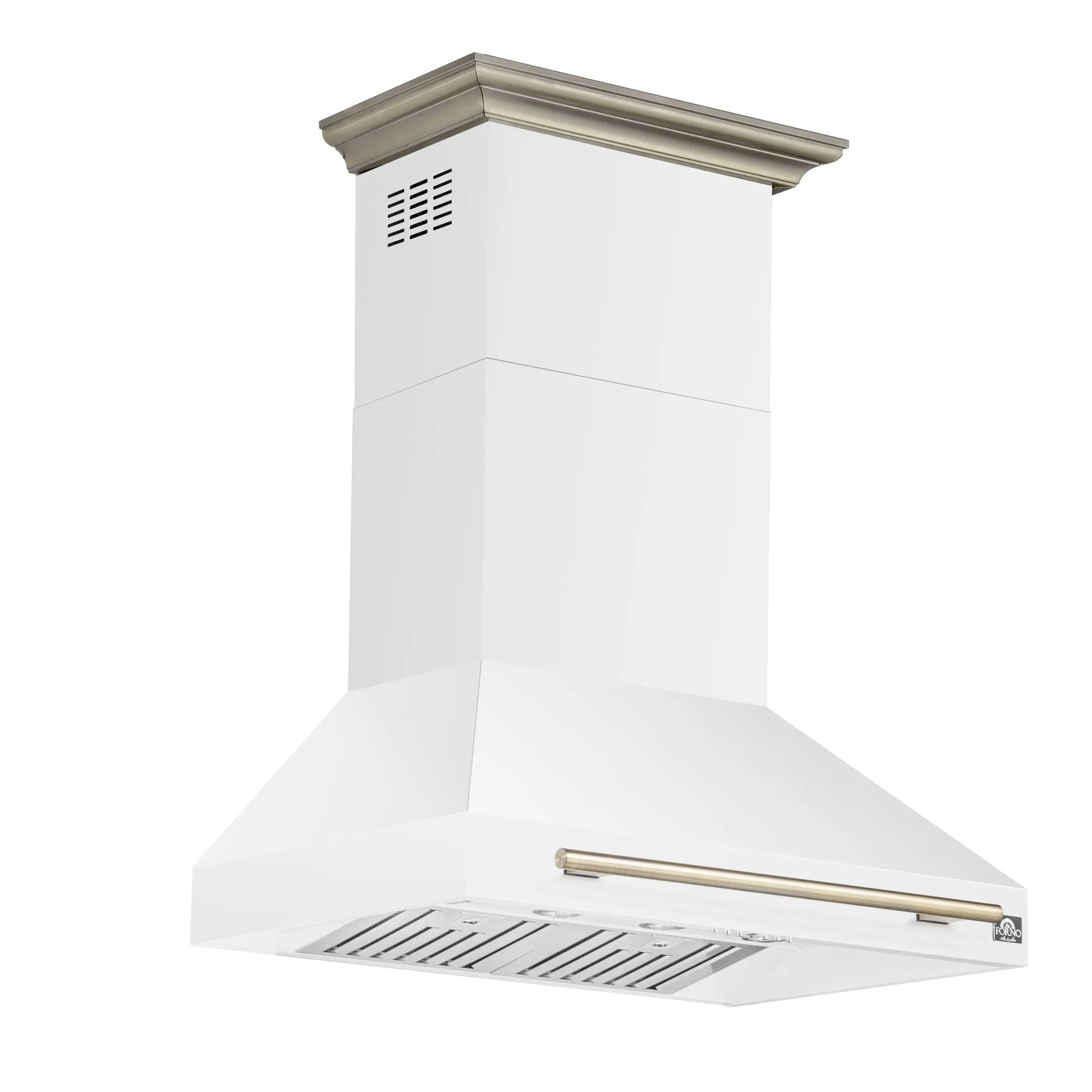 Forno Aria 36 Inch Wall-Mounted Range Hood in White FORNO