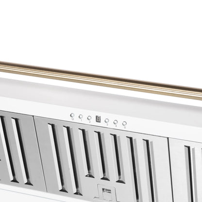 Forno Aria 48 Inch Wall-Mounted Range Hood in White FORNO