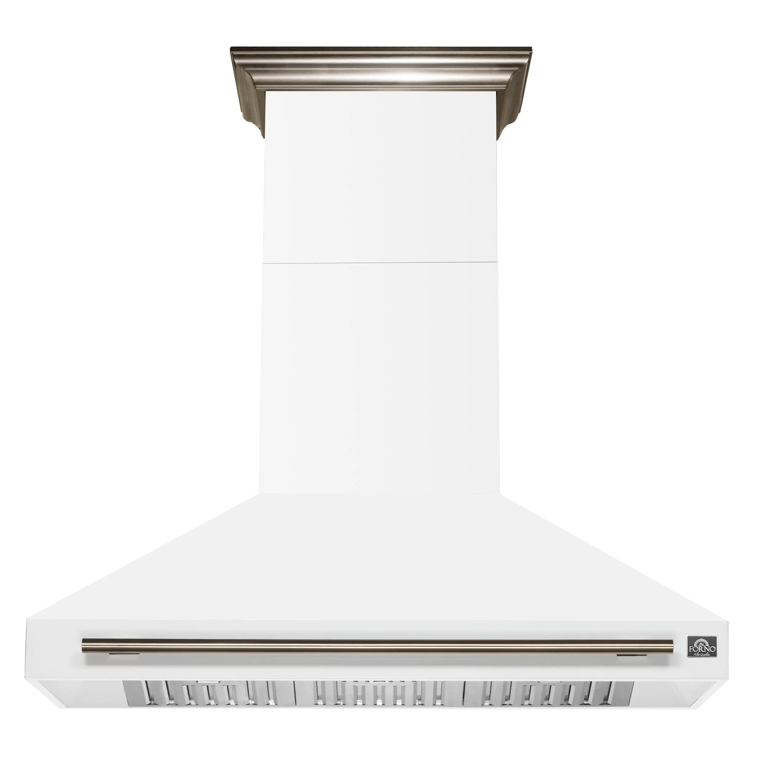 Forno Aria 48 Inch Wall-Mounted Range Hood in White FORNO